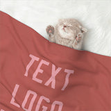 Custom Copper Rose Light Pink Pet Blanket