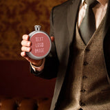 Custom Copper Rose Light Pink Hip Flask