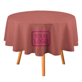 Custom Copper Rose Pink Round Table Cloth