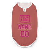 Custom Copper Rose Pink Pet Vest