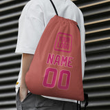 Custom Copper Rose Pink Drawstring Bag