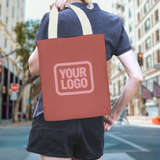 Custom Copper Rose Pink Canvas Tote Bag
