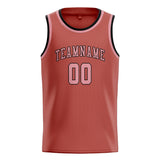 Custom Copper Rose & Light Pink Colors Design Sports Basketball Jersey