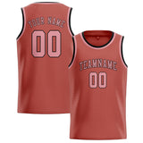 Custom Copper Rose & Light Pink Colors Design Sports Basketball Jersey