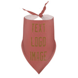 Custom Copper Rose Khaki Pet Scarf