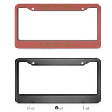 Custom Copper Rose Khaki License Plate Frame