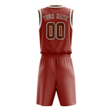 Custom Copper Rose Khaki Basketball Set