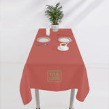 Custom Copper Rose Khaki Square Table Cloth