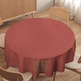 Custom Copper Rose Light Khaki Round Table Cloth