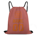 Custom Copper Rose Orange Drawstring Bag
