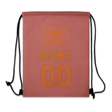 Custom Copper Rose Orange Drawstring Bag