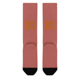 Custom Copper Rose Orange Knee-High Sock