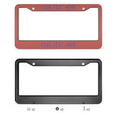 Custom Copper Rose Light Purple License Plate Frame