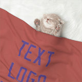 Custom Copper Rose Light Purple Pet Blanket