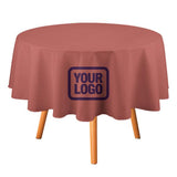 Custom Copper Rose Purple Round Table Cloth