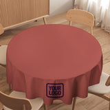 Custom Copper Rose Purple Round Table Cloth