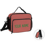 Custom Copper Rose Emerald Green Lunch Bag