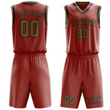 Custom Copper Rose Light Khaki Basketball Set