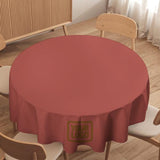 Custom Copper Rose Khaki Round Table Cloth