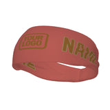 Custom Copper Rose Khaki Sports headband
