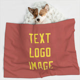 Custom Copper Rose Light Yellow Pet Blanket