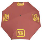 Custom Copper Rose Light Yellow Automatic Umbrella