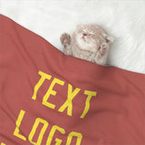 Custom Copper Rose Light Yellow Pet Blanket