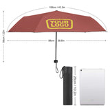 Custom Copper Rose Light Yellow Automatic Umbrella