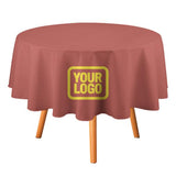 Custom Copper Rose Light Yellow Round Table Cloth