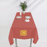 Custom Copper Rose Light Yellow Square Table Cloth
