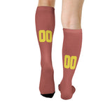 Custom Copper Rose Light Yellow Knee-High Sock