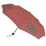 Custom Copper Rose Blue Green Automatic Umbrella