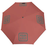 Custom Copper Rose Blue Green Automatic Umbrella