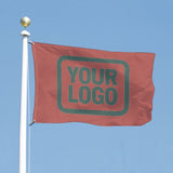 Custom Copper Rose Blue Green Flag