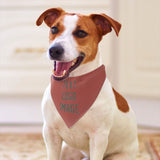 Custom Copper Rose Blue Green Pet Scarf