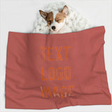 Custom Copper Rose Orange Pet Blanket