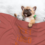 Custom Copper Rose Orange Pet Blanket