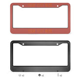Custom Copper Rose Orange License Plate Frame