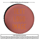 Custom Copper Rose Orange Truck Tires