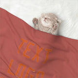 Custom Copper Rose Orange Pet Blanket
