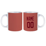 Custom Copper Rose Crimson Red Mug