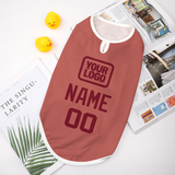 Custom Copper Rose Crimson Red Pet Vest