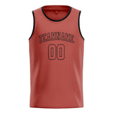 Custom Copper Rose & Copper Rose Colors Design Sports Basketball Jersey