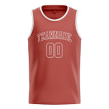 Custom Copper Rose & Copper Rose Colors Design Sports Basketball Jersey