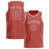 Custom Copper Rose & Copper Rose Colors Design Sports Basketball Jersey