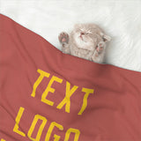 Custom Copper Rose Gold Pet Blanket