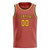 Custom Copper Rose & Gold Colors Design Sports Basketball Jersey