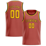 Custom Copper Rose & Gold Colors Design Sports Basketball Jersey