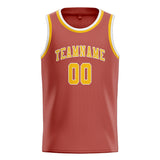 Custom Copper Rose & Gold Colors Design Sports Basketball Jersey