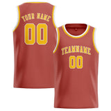 Custom Copper Rose & Gold Colors Design Sports Basketball Jersey